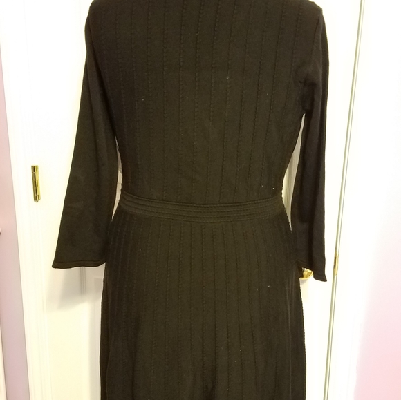 Kasper Women's Black Knit Sweater Dress - Picture 3 of 6